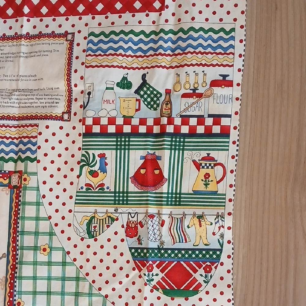 Debbie Mumm Apron/Oven Mitt/Pot Holder Fabric DIY